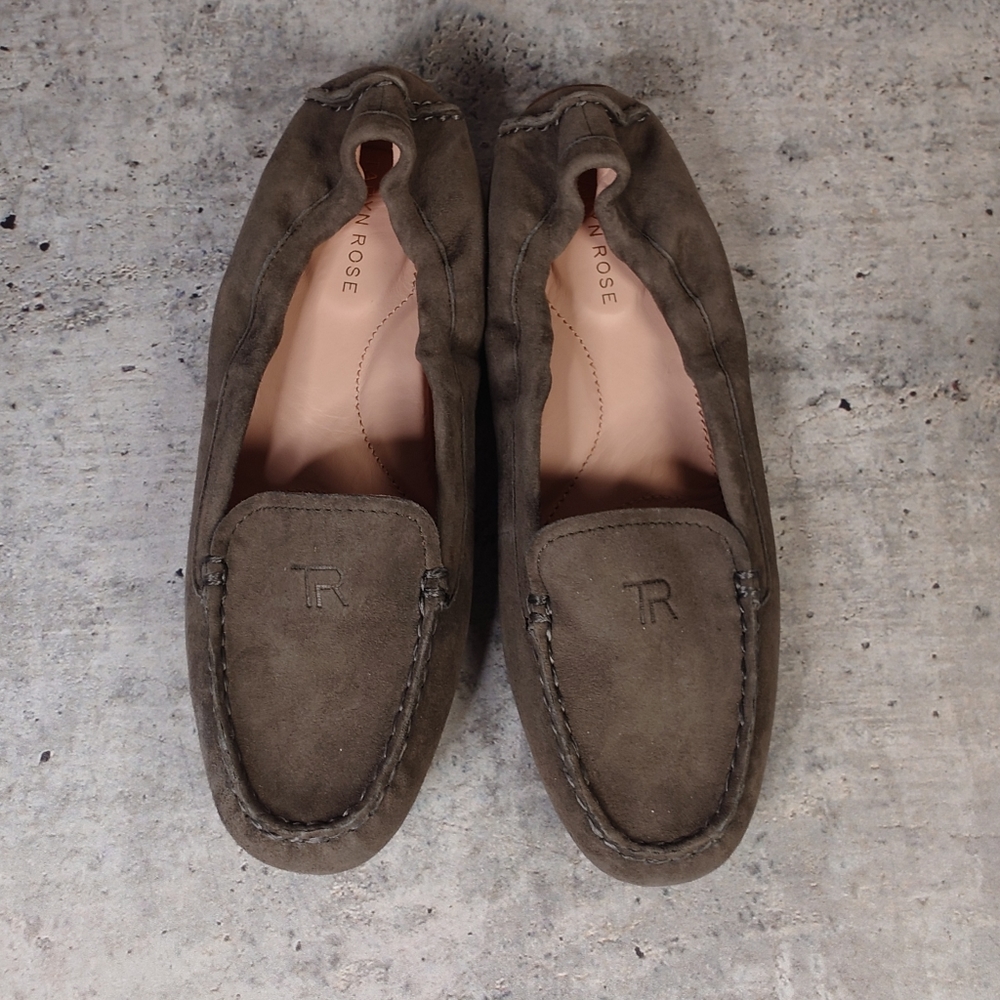 Taryn Rose Suede Driving Shoes
